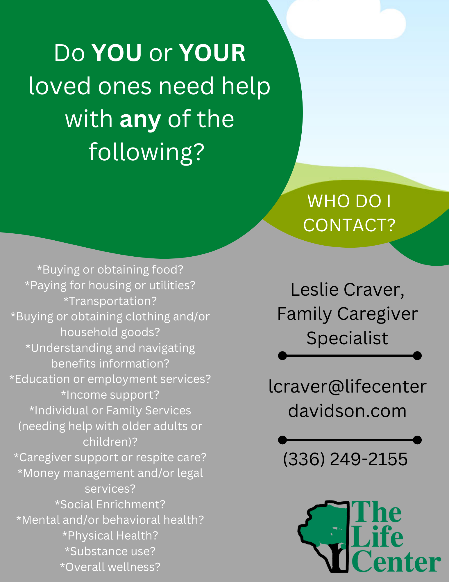 Family Caregiver Flyer